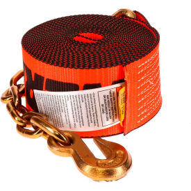 ANCRA Cargo® X-Treme Webbing Winch Strap with Flat Hook 4" x 30 