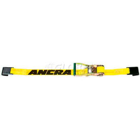 Ancra International 45982-10 Ancra® 2" x 27 Cargo Ratchet Strap 45982-10 with Long-Wide Ratchet & 40891-18 Flat Hooks image.
