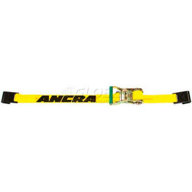 Ancra® 2"" x 27 Ratchet Strap 47970-10 with Short-Wide Ratchet Buckle & Flat Hooks