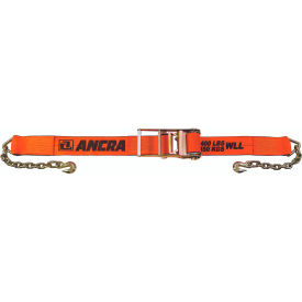 ANCRA Cargo® X-Treme Webbing Ratchet Strap with Chain Anchors 4" x 30 