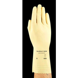 Ansell Protective Products Inc. 120125 Ansell 88-392 VersaTouch® Canners & Handlers Natural Latex Gloves, Size 9, 1 Pair image.