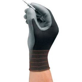 HyFlex Lite Polyurehtane Coated Gloves, Ansell 11-600, Size 11, Black/Gray, 1 Pair - Pkg Qty 12