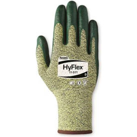 Ansell Protective Products Inc. 205750 HyFlex® Cut Resistant Gloves, Ansell 11-511, Green Nitrile Palm Coat, Size 7, 1 Pair image.