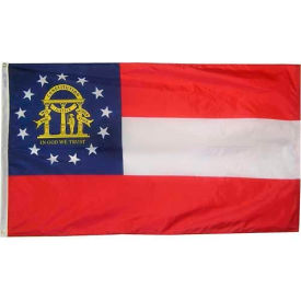 Annin & Co 141162 3X5 Ft. 100 Nylon Georgia State Flag image.