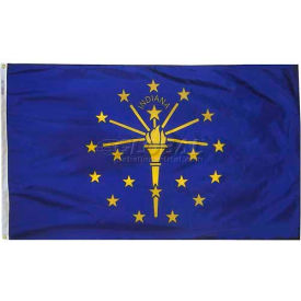 Annin & Co 141670 4X6 Ft. 100 Nylon Indiana State Flag image.