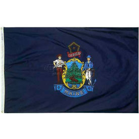Annin & Co 142270 4X6 Ft. 100 Nylon Maine State Flag image.