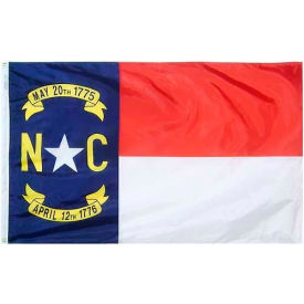 Annin & Co 143960 3X5 Ft. 100 Nylon North Carolina State Flag image.