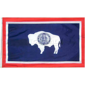 Annin & Co 146160 3X5 Ft. 100 Nylon Wyoming State Flag image.