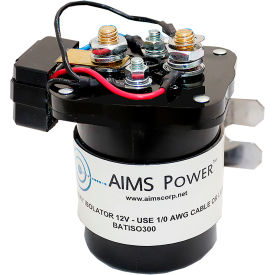 Aims Operating Corp BATISO300 AIMS Power™ Automatic Battery Isolator w/ Optional Override Switch, 300 Amp image.