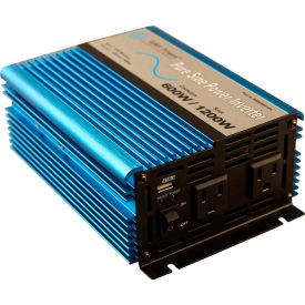 Aims Operating Corp PWRI60012120S AIMS Power 600 Watt Pure Sine Power Inverter with Cables, PWRI60012120S image.