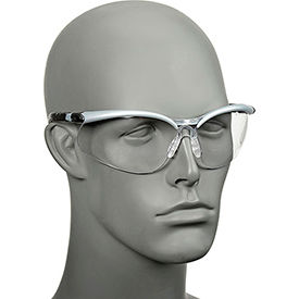 3M BX Reader Safety Glasses, 11375-00000-20, Clear Lens, Silver Frame, +2.0