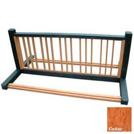 Polly Products ASM-BR10-01-BK/CD Polly Products 10 Position Bike Rack, Black/Cedar image.