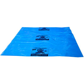 Armor Protective Packaging PVCIBAG4MB2430COEX-D Armor Poly® EQ Defender® VCI Flat Bags, 24"W x 30"L, 4 Mil, Blue, 250/Pack image.