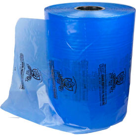 Armor Protective Packaging PVCISH125MB1818HD Armor Poly® VCI Sheeting, 18"W x 18"L, 1.25 Mil, High Density, Blue, 2500/Roll image.