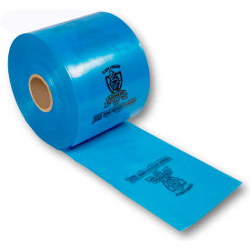 Armor Protective Packaging PVCITUBING3MB51500 Armor Poly® VCI Tubing, 5"W x 1500L, 3 Mil, Blue, 1 Roll image.
