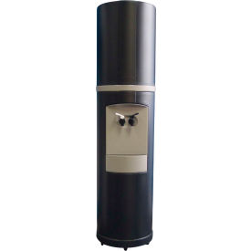Elite Holdings Group FC101B-02-B1120-18 Aquaverve Fahrenheit Model Commercial Room Temp/Cold Bottled Water Cooler - Black W/ Grey Trim image.