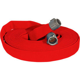 Armored Textiles Inc. HD175R050-NH150 Kuriyama Fire Products JAFLINE HD Double Jacket Fire Hose, 1-3/4" X 50 Ft, 400 PSI, Red image.