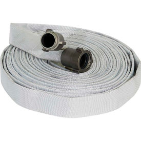 Armored Textiles Inc. F1100W050-NH100 Kuriyama Fire Products FOREST LITE Single Jacket Fire Hose, 1" X 50 Ft, 300 PSI, White image.