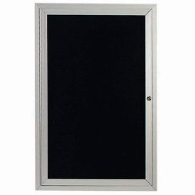Aarco Products ADC3624I Aarco 1 Door Letter Board Cabinet, Illuminated - 24"W x 36"H image.