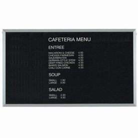 Aarco Products BOFD3660 Aarco Aluminum Framed Letter Board Message Center - 60"W x 36"H image.