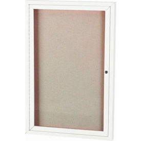 Aarco Products ODCC4836RW Aarco 1 Door Aluminum Framed Enclosed Bulletin Board White Powder Coat - 36"W x 48"H image.