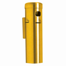 Aarco Products SC15W Wall Mounted Cigarette Receptacle Gold image.