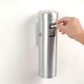 Aarco Products SS15W Wall Mounted Cigarette Receptacle Satin image.