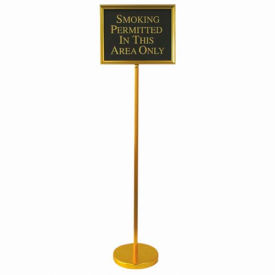 Aarco Products TY2B Aarco TY2B Aluminum Framed Sign Display, 15"W x 12"H, Gold image.