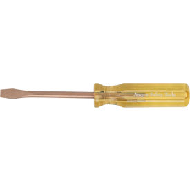 Ampco Safety Tools S-50 AMPCO® S-50 Non-Sparking Standard Screwdriver, 3/8 x 8" image.