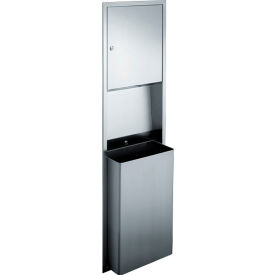 ASI® Wall Mount Folded Paper Towel Dispenser/Receptacle