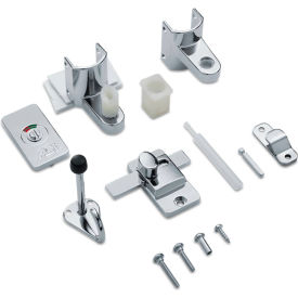 ASI Global Partitions Door Hardware Kit Intergrated Privacy Chrome 