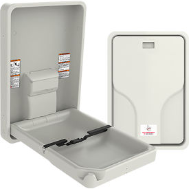 ASI® Vertical Plastic Baby Changing Station Light Gray - 10-9015