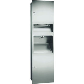 ASI® 3-in-1 Towel Dispenser Waste Receptacle Hand Dryer 208V-240V - 10-64672-2 
