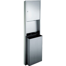 ASI® Traditional Surface Mount Folded Paper Towel Dispenser/Receptacle