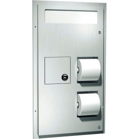 ASI® Dual Access Seat Cover/Tissue Dispenser w/ Sanitary Disposal - 10-0481