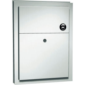 ASI® Partition Mounted Dual Access Napkin Disposal - 10-0472