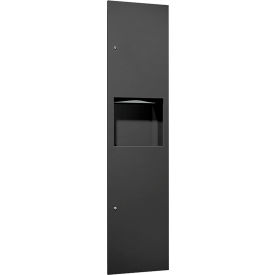 ASI® Simplicity™ Paper Towel Dispenser & Waste Receptacle Stainless Steel Black