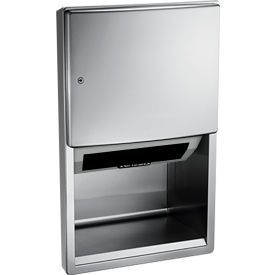 ASI® Roval Semi-Recessed Automatic Roll Paper Towel Dispenser Hard Wired 10-204523AC-6 