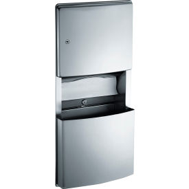 ASI® Roval Recessed Mounted Towel Dispenser w/ Removable Receptacle - 10-204623 