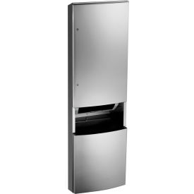 ASI® Roval Semi-Recessed Auto Roll Towel Dispenser 13-1/2 Gal. Receptacle Wired 