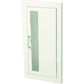 Activar Inc. Steel Fire Extinguisher Cabinet Vertical Acrylic Window Fully Recessed 6""D