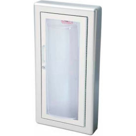 Activar Inc. Alum. Fire Ext. Cabinet Clear Acrylic Bubble Window Semi-Recessed Saf-T-Lok 3"" Trim