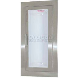 Activar Inc. SS Fire Extinguisher Cabinet Clear Acrylic Bubble Window Fully Recessed