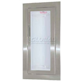 Activar Inc. SS Fire Extinguisher Cabinet Clear Acrylic Bubble Window Fully Recessed Saf-T-Lok