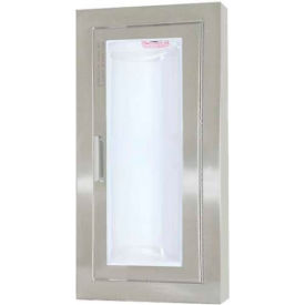 Activar Construction Products Group 1536F25 Activar Inc. SS Fire Extinguisher Cabinet, Clear Acrylic Bubble Window, Semi-Recessed  image.