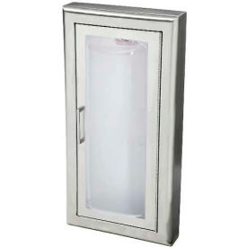 Activar Construction Products Group 1537F25FX Activar Inc. SS Fire Rated Fire Extinguisher Cabinet, Clear Acrylic Bubble Window, Semi-Recessed  image.