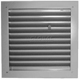 Fire-Rated Door Louver 1900A2424G Adjustable Z-Blade Self-Attach 24"" X 24"" Gray Primer