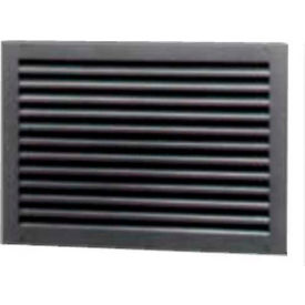 Air Louvers Steel Door Louver 2-Piece 700A Inv. Split "Y" Blades 50 Free Area 24" X 12" Bronze 