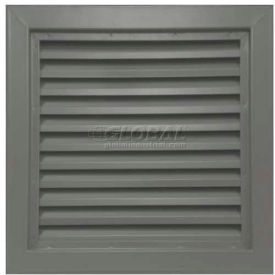 Air Louvers Steel Door Louver 800A Inverted "Y" Blades 50 Free Area 12" X 18" Gray 
