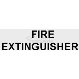 Activar Construction Products Group LDCHBFE Horizontal Die Cut Fire Extinguisher Letters, Black image.